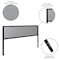 Flash Furniture Melbourne Metal Upholstered King Size Headboard in Light Gray Fabric HG-HB1717-K-LG-GG - alternate 5